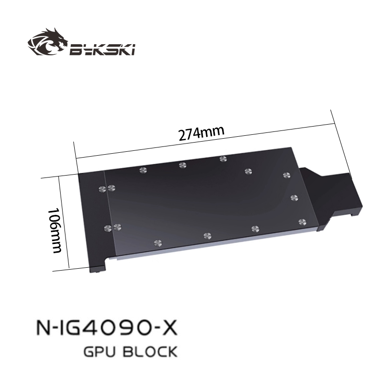 Rtx 4090 Water Block - Blok wodny Bykski do karty graficznej